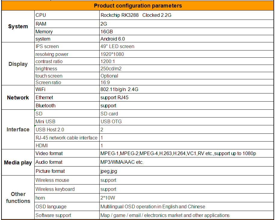 Kinstone 49 Floor Standing advertising display Smart Signage