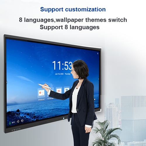 Kinstone 75 inch Interactive Whiteboard Educational Mobile Smart Board Panel