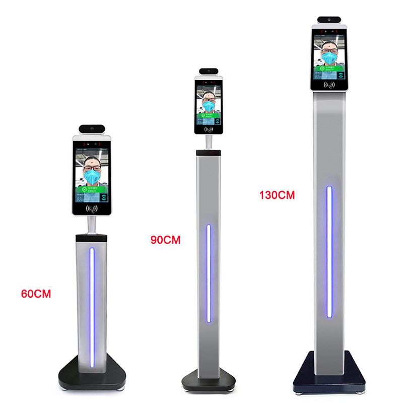 Kinstone 8 Inch Desktop Human Body Temperature Measuring Face Recognition Temperature Kiosk