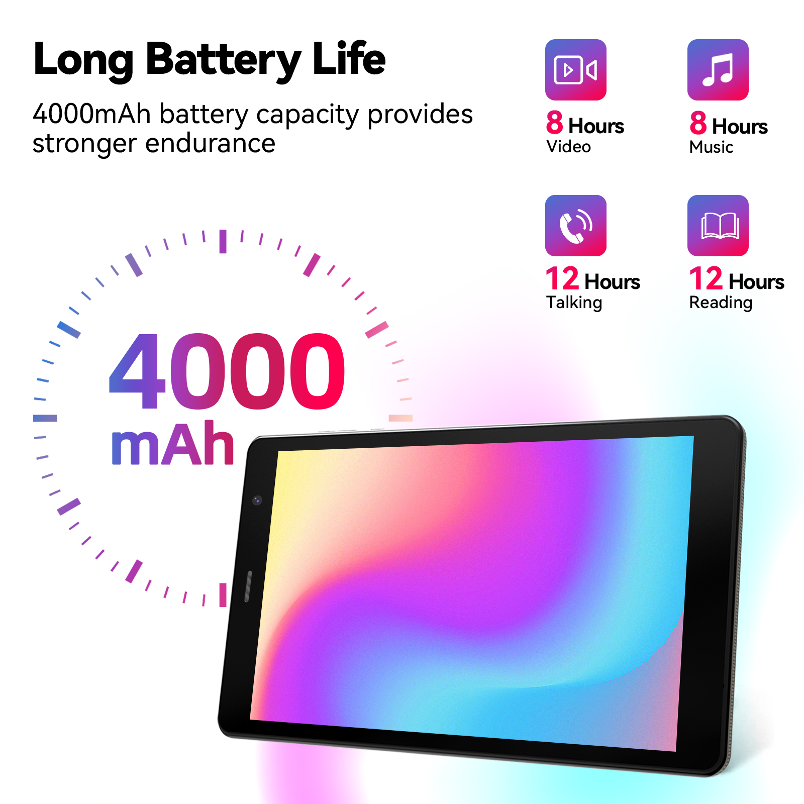 Kinstone 8 inch Tablet PC 4000mAh 4G LTE Octa-core FHD BOE LCD 3GB/4GB/6GB+32GB/64GB/128GB