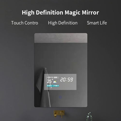 Kinstone Wall Mount Smart Mirror For Bathroom Square Shape 600*800MM Digital Signage