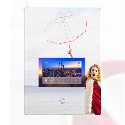 Kinstone Wall Mount Smart Mirror For Bathroom Square Shape 600*800MM Digital Signage