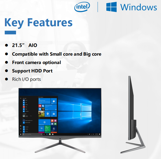 Kinstone AIO-215N1A 21.5-inch 8+128G high definition business office home all-in-one machine