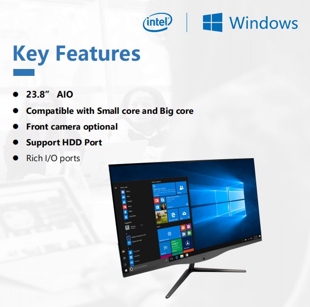 Kinstone AIO-238N1A 23.8-inch 8+128G high definition business office home all-in-one machine