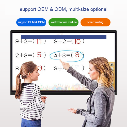 Kinstone 75 inch Interactive Whiteboard Educational Mobile Smart Board Panel