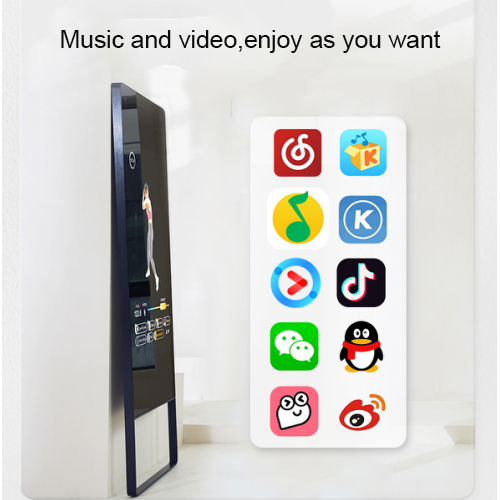 Kinstone Fitness Smart Mirror 43 Inch LCD Standalone type Fitness Mirror Device