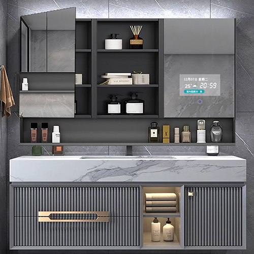 Kinstone OEM 15.6 inch LCD Bathroom Cabinet Mirror Voice Control Intelligent Smart Mirror