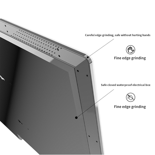 Kinstone Bathroom Mirror Lcd Advertising Display Screen