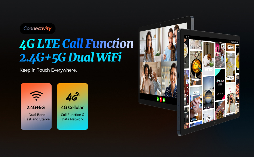 Kinstone-UMD102SA-L 10.1 inch 7600mAh Long-lasting Battery Adroid12 5GWIFI