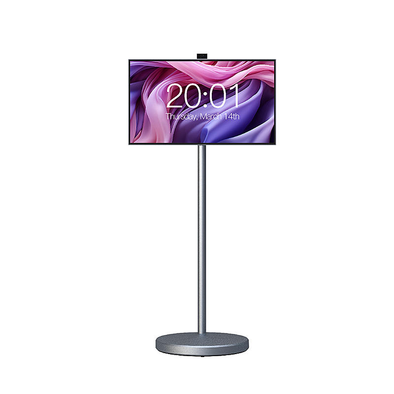 Kinstone 27 inch all-in-one smart TV，All metal case,Universal wheel base